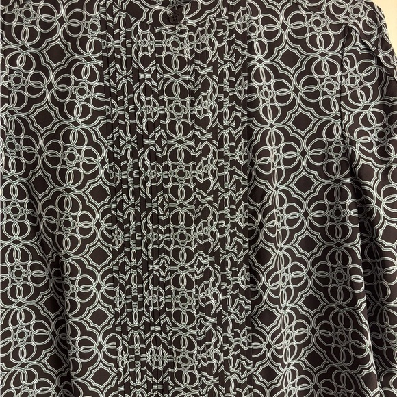 Tory Burch Massey Silk Shirt Dress Black Pompidou Tunic , Size Medium - Picture 5 of 8